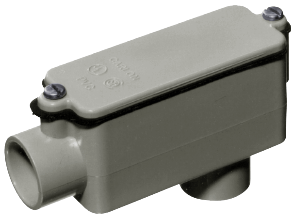 T & B Rigid Non-Metallic Conduit Body, Carlon Type LB